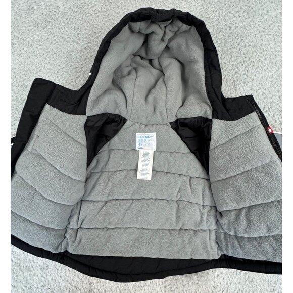 Old Navy Black Yellow Gray Hooded Winter Coat For Infant/Baby 6-12 Months - Picture 8 of 14